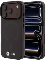 Dėklas BMW M IML Frosted Metal Logo & Trims MagSafe Case, skirtas iPhone 17 Pro / 18 Pro – Burgundy (Bordo)