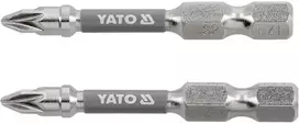 Yato Toya Sa Poland Antgaliai | 6,3 mm (1/4") | S2 Ni | kryžminiai PZ1 | 50 mm | 2 vnt. (YT-78023)