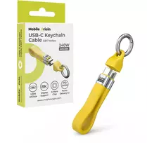 Mobile Origin 240W 40Gbps 8K USB-C raktų pakabuko laidas CB17 Geltona