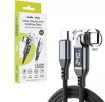 Mobile Origin 240W ekranas 540° besisukantis USB-C į USB-C laidas 1 m CB16