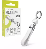 Mobile Origin 240W 40Gbps 8K USB-C raktų pakabuko laidas CB17 Baltas