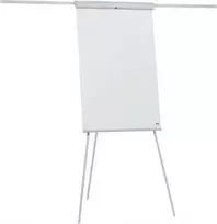 Flipchart Nobo magnetinis, iš lakuoto plieno Essentials, ant trikojo su ištraukiamomis rankenomis