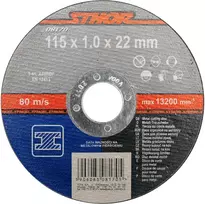 Sthor metalo pjovimo diskai 115 x 1 x 22 mm