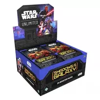 Kolekcinio kortų žaidimo papildymo pakelis - Fantasy Flight Games Star Wars Unlimited Shadows Of The Galaxy 24 pakelių dėžė