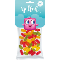 YOLLOH Mini Bears želė saldainiai (be cukraus) 100g
