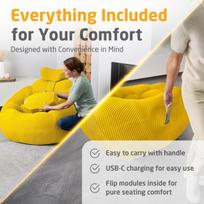 Medisana RS200 Bubble Sofa with Massage Yellow
