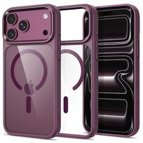 Tech-Protect Magmat Magsafe CC Case for iPhone 17 Pro Max / 18 Pro Max - Clear Burgundy
