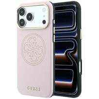 Case Guess Perforated 4G Gold Logo Magsafe for iPhone 18 Pro Max / 17 Pro Max pink