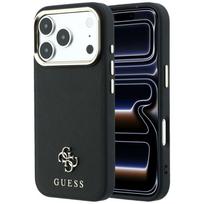 Case Guess Saffiano Small 4G & Classic   Logo MagSafe for iPhone 18 Pro Max / 17 Pro Max black