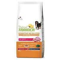 NATURAL TRAINER ADULT DOG SENSITIVE NO GLUTEN M/M RABBIT (triušiena) 3kg. - 12kg. 3 kg