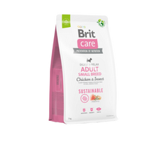 Brit Care Sustainable Adult Small Breed Chicken&Insect sausas maistas šunims su vištiena ir vabzdžiais 1kg. - 7kg. 7 kg