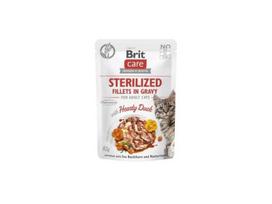 Brit Care Cat konservai Sterilized katėms maiš. Fillets in Gravy Hearty Duck 85g. * 24vnt.