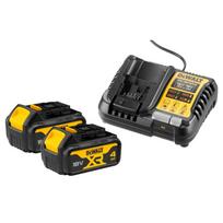 DeWalt akumuliatoriaus ir įkroviklio rinkinys DCB1104M2 18 V 2x 4,0 Ah