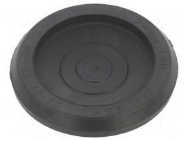 Grommet | Ømount.hole: 80mm | elastomer thermoplastic TPE | black