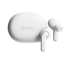 Sudio Earbuds | E4 Pro | Bluetooth | In-ear | Microphone | Cloud White | Noise canceling | Noise reduction | Wireless