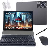 Planšetinis kompiuteris Cubot TAB70 10,95" 6GB / 128GB SIM 4G pilkas su klaviatūra, pele ir dėklu