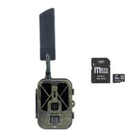 PNI Hunting 550C Hunting camera package, 4G LTE Internet, access through the Tuya application, battery + PNI 32GB MicroSD memory card with SD adapter