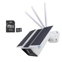 PNI SafeHome PT950LR video surveillance camera package, 1080P, 2MP, with 6W solar panel and MicroSD PNI 32GB memory card included