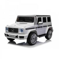 Elektrinis vaikiškas automobilis Mercedes G500, 12 V, baltas