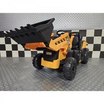 Elektrinis vaikiškas traktorius JCB su kaušu, 12 V