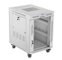 LANBERG 19" 15U 600x800 standing rack cabinet, grey, glass door, LCD V2