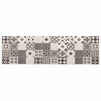 Virtuvės kilimas pilka mozaika 300 x 60 cm 100% poliamidas