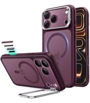 Raudonas / skaidrus dėklas Apple iPhone 17 Pro / 18 Pro telefonui "ESR Classic Hybrid Kickstand Magsafe"