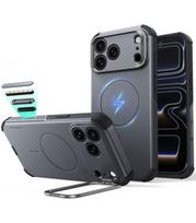 Pilkas dėklas Apple iPhone 17 Pro / 18 Pro telefonui "ESR Cyber Tough Kickstand Magsafe"
