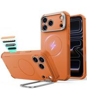 Oranžinis dėklas Apple iPhone 17 Pro / 18 Pro telefonui "ESR Cyber Tough Kickstand Magsafe"