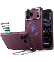 Raudonas dėklas Apple iPhone 17 Pro Max / 18 Pro Max telefonui "ESR Cyber Tough Kickstand Magsafe"