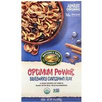 Nature's Path, Ekologiški „Optimum Power®“ dribsniai, mėlynių, cinamono ir linų sėmenų, 400 g