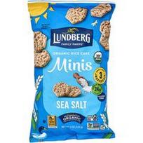 Lundberg, Ekologiškas ryžių pyragas Minis, jūros druska, 5 uncijos (142 g)