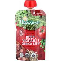 Happy Family Organics, „Happy Baby®“, ekologiškas jautienos troškinys, 7+ mėnesių, daržovių ir bolivinės balandos, 99 g