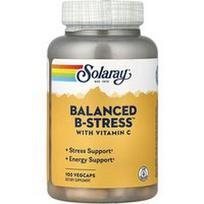 Solaray, Subalansuotas B-Stress™ su vitaminu C, 100 daržovių kapsulių