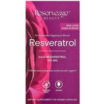 Reserveage Beauty, Resveratrolis, 30 vegetariškų kapsulių