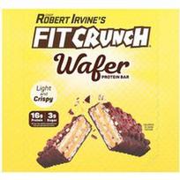 FITCRUNCH, Vafliniai baltymų batonėliai, šokolado ir žemės riešutų sviesto, 9 batonėliai po 45 g