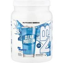 NutraBio, „Performance“, skaidrūs baltymai, mėlynųjų aviečių skonio, 519 g