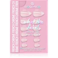 essence WHAT THE FAKE! Priklijuojami nagai 05 FRENCH CHROME
