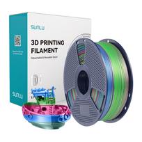 3D spausdintuvo plastikas Sunlu PLA+ Silk 1.75mm 1kg, Rainbow 06