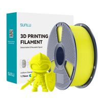 Sunlu PLA+ 3D spausdintuvo plastikas 1.75 mm, geltonas