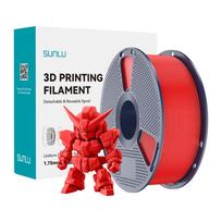 Sunlu PLA+ 2.0 3D spausdintuvo plastikas 1.75 mm, raudonas