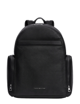 Tommy Hilfiger - Th Business Leather Backpack - Verslo kuprinė - Juoda