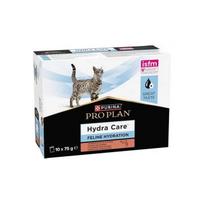 Purina Pro Plan pašaro papildas suaugusioms katėms, padedantis palaikyti pakankamą skysčių suvartojimą, su lašiša, 10x75 g