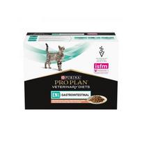 Purina Pro Plan Veterinary Diets EN St/Ox Gastrointestinal šlapias pašaras suaugusioms katėms su lašiša padaže, skirtas žarnyno absorbcijos sutrikimams mažinti, 10x85 g