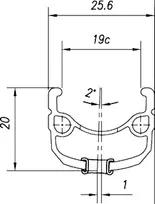 Mach 1 Ratlankis Mach1 260 28" - 622x19C Juodas 36H ZigZag with eyelets V8.4