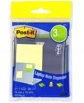 3M *Lipnūs lapeliai Post-it Z-Notes, 76x76mm, 10×20 lapelių, nešiojamam kompiuteriui