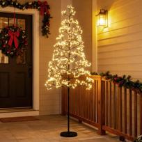 LED šviesų medis, 150 cm, juodas