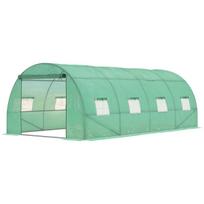 Šiltnamis plėvelinis, 6x3x2 m, 8 langai, žalias, 1 vnt