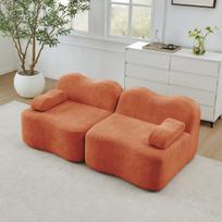 Modulinė sofa be rėmo, 2 vietų, banguota forma, 1 vnt