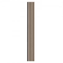 Akustinės sienų plokštės, 240x20x2,1 cm, sidabrinės, MDF